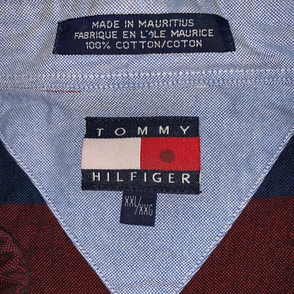Vintage Tommy Hilfiger Striped Shirt Size 2XL - Picture 5 of 6